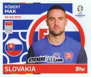 Sticker Róbert Mak - UEFA Euro 2024
 n. SVK20 - Topps