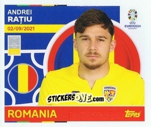 Sticker Andrei Rațiu - UEFA Euro 2024
 n. ROM5 - Topps