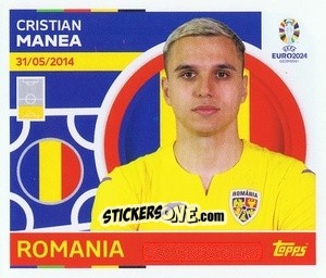 Sticker Cristian Manea - UEFA Euro 2024
 n. ROM7 - Topps