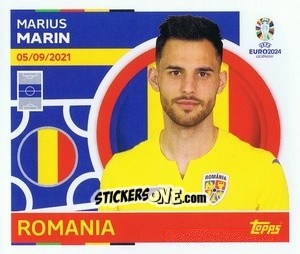 Sticker Marius Marin - UEFA Euro 2024
 n. ROM16 - Topps