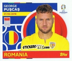 Sticker George Puşcaş - UEFA Euro 2024
 n. ROM17 - Topps