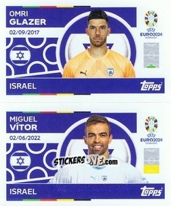 Sticker Omri Glazer / Miguel Vítor - UEFA Euro 2024
 n. ISR2-3 - Topps