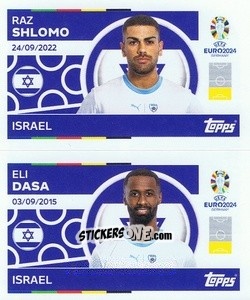 Sticker Raz Shlomo / Eli Dasa - UEFA Euro 2024
 n. ISR4-5 - Topps