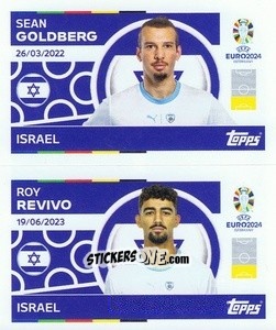 Sticker Sean Goldberg / Roy Revivo - UEFA Euro 2024
 n. ISR6-7 - Topps