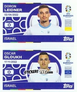 Sticker Doron Leidner / Oscar Gloukh - UEFA Euro 2024
 n. ISR8-9 - Topps