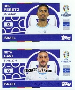 Sticker Dor Peretz / Neta Lavi - UEFA Euro 2024
 n. ISR10-11 - Topps