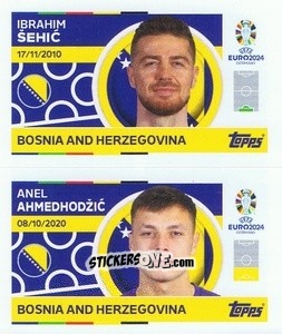 Sticker Ibrahim Šehić / Anel Ahmedhodžić - UEFA Euro 2024
 n. BIH2-3 - Topps