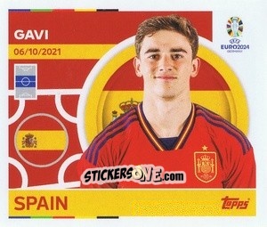 Sticker Gavi - UEFA Euro 2024
 n. ESP11 - Topps