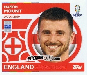 Sticker Mason Mount - UEFA Euro 2024
 n. ENG17 - Topps