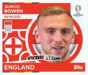 Sticker Jarrod Bowen - UEFA Euro 2024
 n. ENG18 - Topps