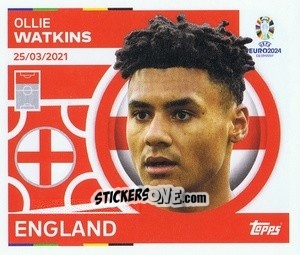 Sticker Ollie Watkins - UEFA Euro 2024
 n. ENG20 - Topps