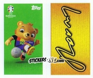 Sticker Mascot / José Mourinho Signature - UEFA Euro 2024
 n. MM1-2 - Topps