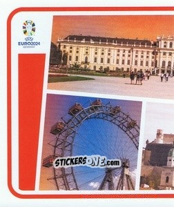 Sticker Austria Landmark - UEFA Euro 2024
 n. AUT-P1 - Topps