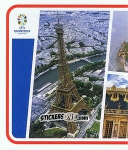 Sticker France Landmark - UEFA Euro 2024
 n. FRA-P1 - Topps
