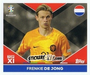 Sticker Frenkie de Jong - UEFA Euro 2024
 n. NED-TOP1 - Topps
