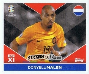 Sticker Donyell Malen - UEFA Euro 2024
 n. NED-TOP2 - Topps