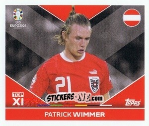 Sticker Patrick Wimmer - UEFA Euro 2024
 n. AUT-TOP2 - Topps