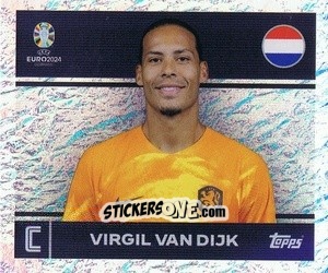 Sticker Virgil van Dijk - UEFA Euro 2024
 n. NED2 - Topps