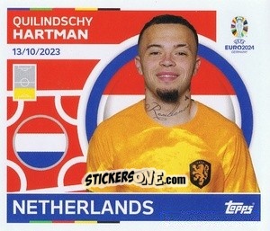 Sticker Quilindschy Hartman - UEFA Euro 2024
 n. NED11 - Topps
