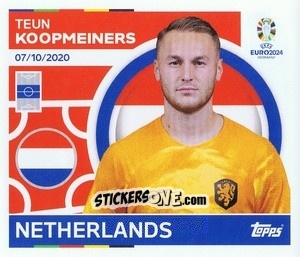 Sticker Teun Koopmeiners - UEFA Euro 2024
 n. NED15 - Topps