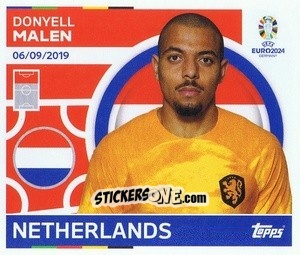 Sticker Donyell Malen - UEFA Euro 2024
 n. NED16 - Topps