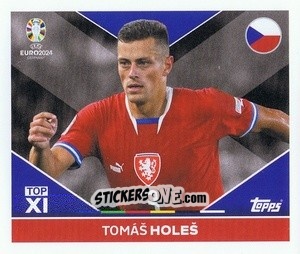 Sticker Tomáš Holeš - UEFA Euro 2024
 n. CZE-TOP1 - Topps
