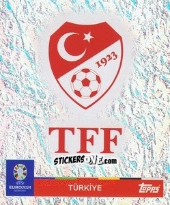 Sticker Emblem - UEFA Euro 2024
 n. TUR1 - Topps