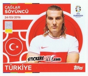 Sticker Çağlar Söyüncü - UEFA Euro 2024
 n. TUR6 - Topps