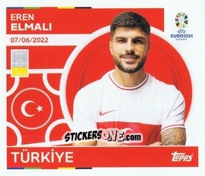 Sticker Eren Elmalı - UEFA Euro 2024
 n. TUR7 - Topps