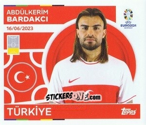 Sticker Abdülkerim Bardakcı - UEFA Euro 2024
 n. TUR8 - Topps