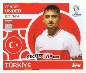 Sticker Cengiz Ünder - UEFA Euro 2024
 n. TUR21 - Topps