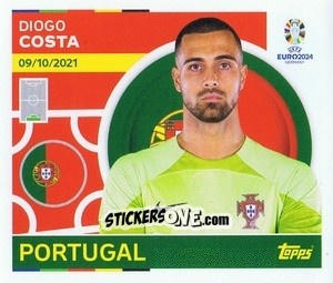 Sticker Diogo Costa - UEFA Euro 2024
 n. POR4 - Topps