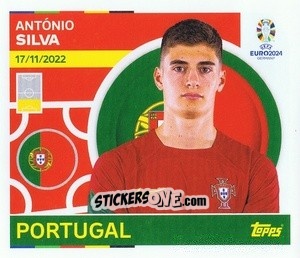 Sticker António Silva - UEFA Euro 2024
 n. POR6 - Topps