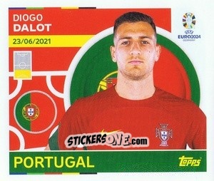 Sticker Diogo Dalot - UEFA Euro 2024
 n. POR9 - Topps