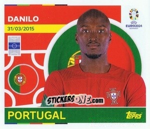 Sticker Danilo - UEFA Euro 2024
 n. POR13 - Topps