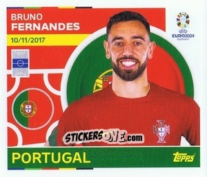 Sticker Bruno Fernandes - UEFA Euro 2024
 n. POR17 - Topps