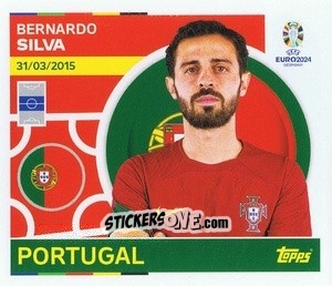 Sticker Bernardo Silva - UEFA Euro 2024
 n. POR18 - Topps