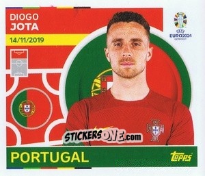 Sticker Diogo Jota - UEFA Euro 2024
 n. POR20 - Topps