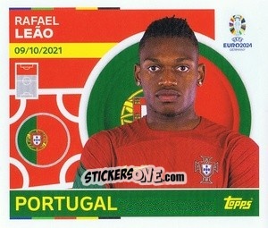 Sticker Rafael Leão - UEFA Euro 2024
 n. POR21 - Topps