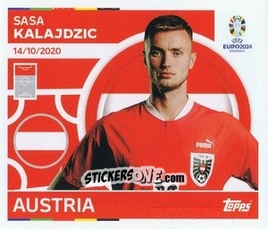 Sticker Sasa Kalajdzic - UEFA Euro 2024
 n. AUT19 - Topps