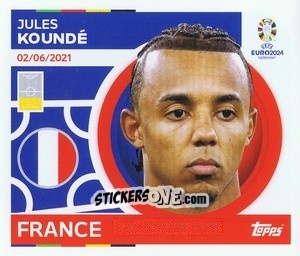 Sticker Jules Kounde - UEFA Euro 2024
 n. FRA6 - Topps
