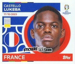 Sticker Castello Lukeba - UEFA Euro 2024
 n. FRA8 - Topps