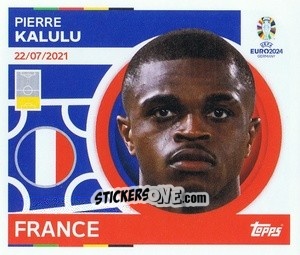 Sticker Pierre Kalulu - UEFA Euro 2024
 n. FRA11 - Topps