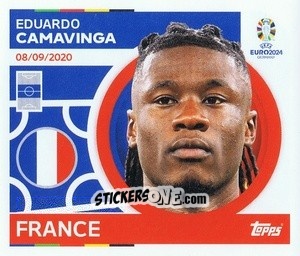 Sticker Eduardo Camavinga - UEFA Euro 2024
 n. FRA13 - Topps