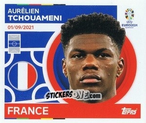 Sticker Aurelien Tchouameni - UEFA Euro 2024
 n. FRA14 - Topps