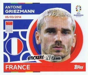 Sticker Antoine Griezmann - UEFA Euro 2024
 n. FRA20 - Topps