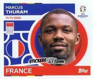 Sticker Marcus Thuram - UEFA Euro 2024
 n. FRA21 - Topps