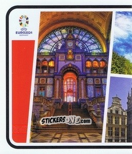 Sticker Belgium Landmark - UEFA Euro 2024
 n. BEL-P1 - Topps