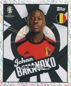 Sticker Johan Bakayoko - UEFA Euro 2024
 n. BEL-PTW - Topps