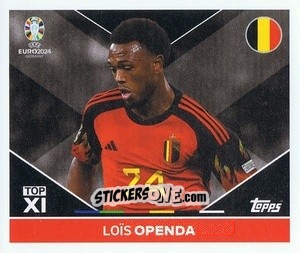 Sticker Lois Openda - UEFA Euro 2024
 n. BEL-TOP1 - Topps
